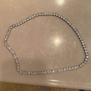 4mm White gold Tennis Chain